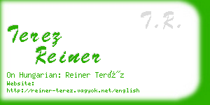 terez reiner business card